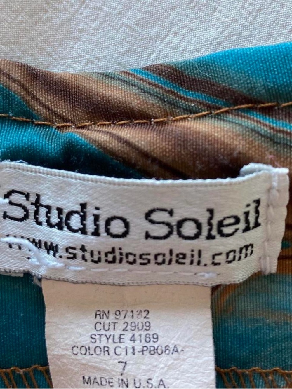 Vintage Marble Print pants Studio Soleil - Picture 4 of 5